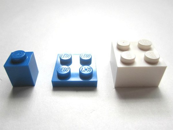 レゴブロックの大きさ比較 (1)