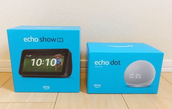 Amazonデバイスのecho show 5とecho dot