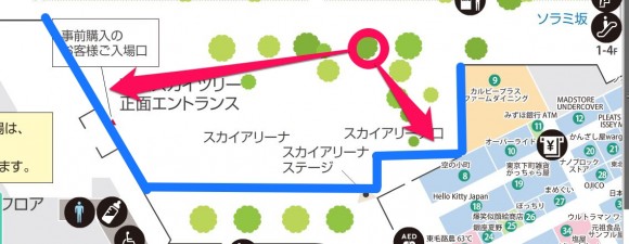 東京スカイツリーのプロジェクションマッピングはどこがよく見えるか (2)