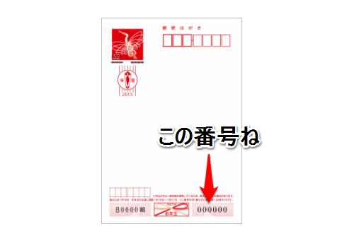 年賀はがきのお年玉賞品抽選番号