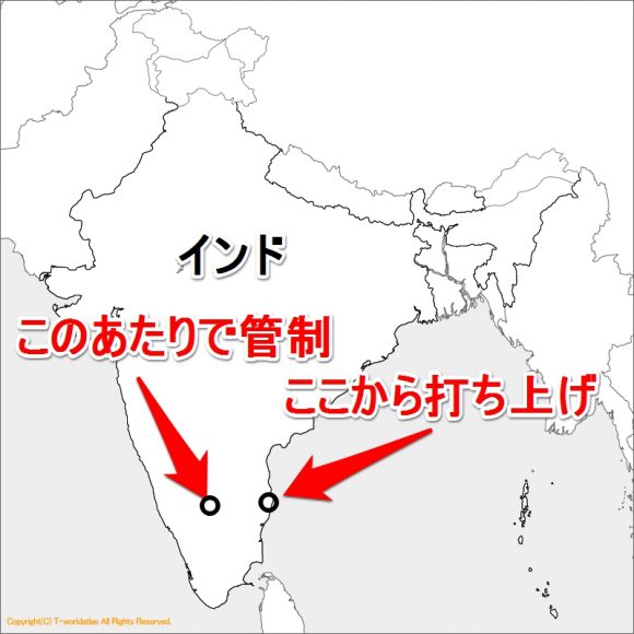 HAKUTOのインドロケット打ち上げ場所と管制場所