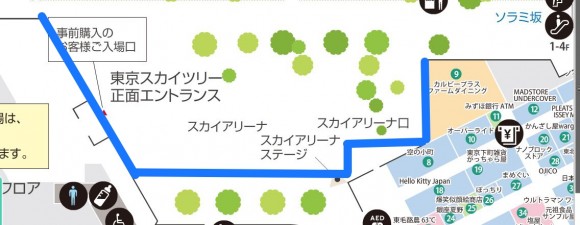 東京スカイツリーのプロジェクションマッピングはどこがよく見えるか (1)